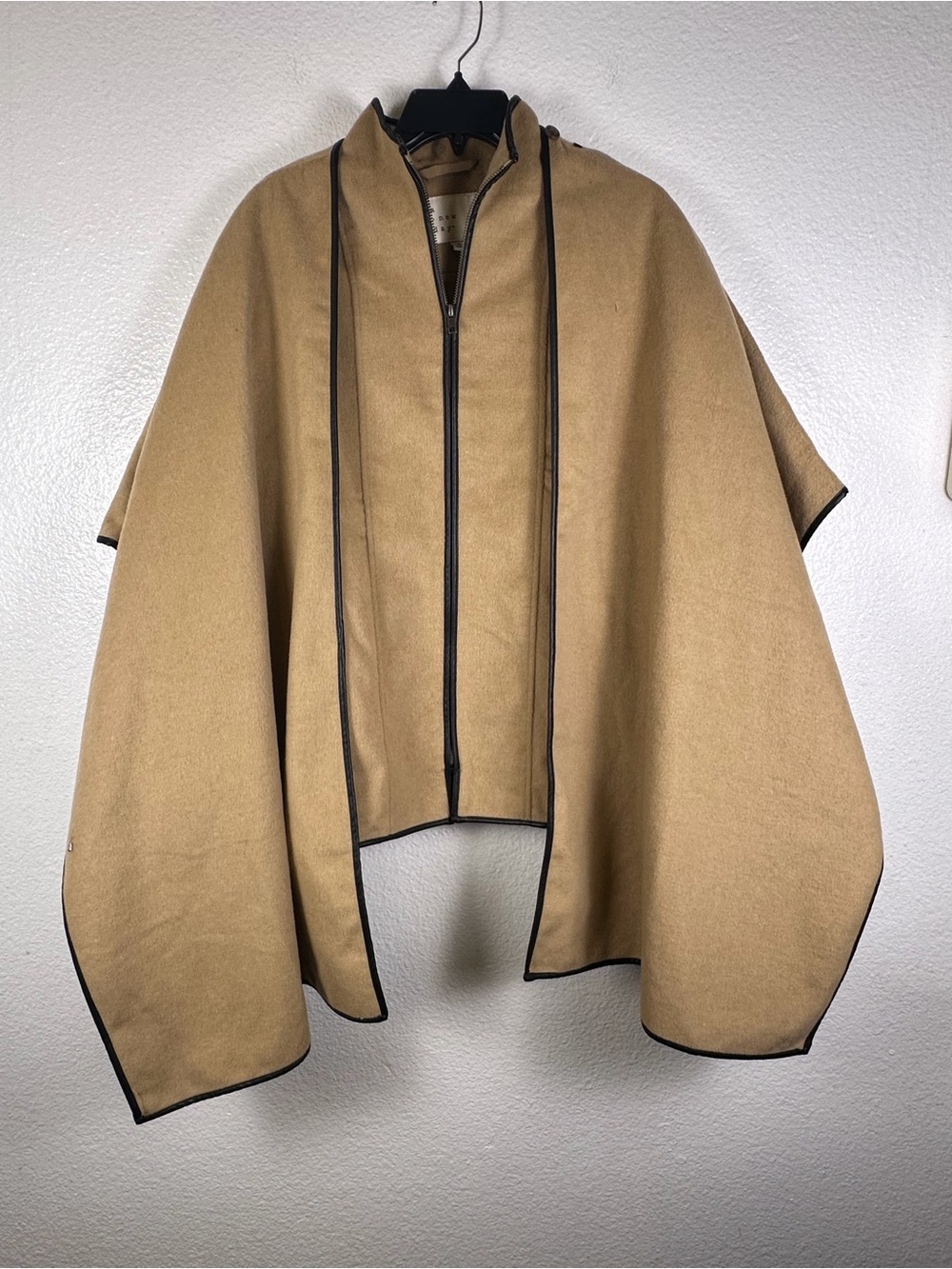 A New Day Women's Coat with Cape Zip Front Lined Pockets Size S